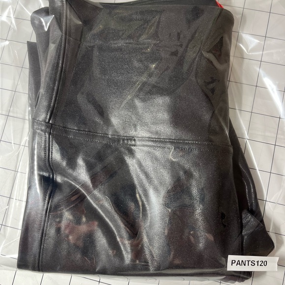 SPANX Faux Leather Leggings Black Size L High Rise Stretch - Picture 14 of 14